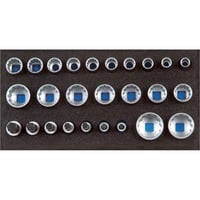 Steckschlüsseleinsatz-Set 1/2", 26-teilig im 1/3 Check-Tool-Modul