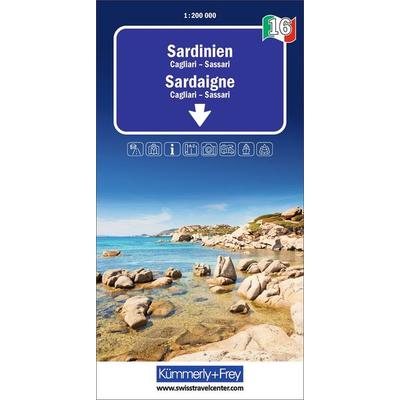 Kümmerly+Frey Regional-Strassenkarte 16 Sardinien 1:200.000, Sonstige von , Kümmerly+Frey, 978-3-259-30003-9