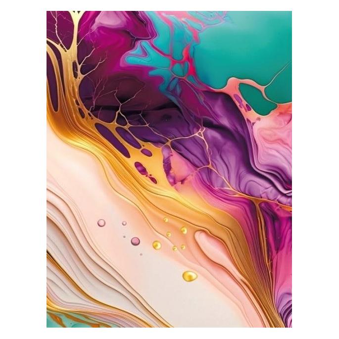 Fresh Dekoratives Notizbuch 105x148/64K Raster TW Mosaik rosa (64K, Harter Einband) (47995357)