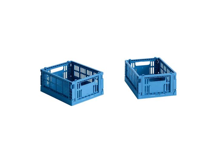 HAY HAY Colour Crate Mini 13x17 cm, lot de 2 Electric blue