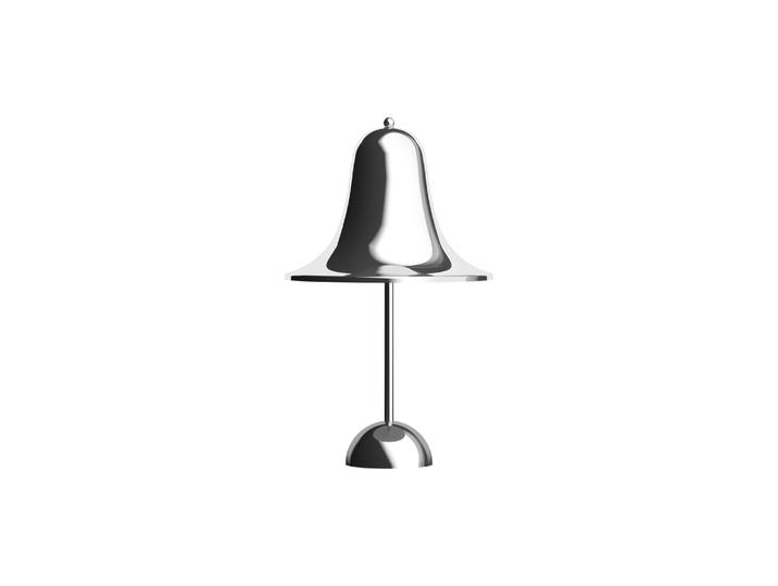 Verpan - Lampe sans fil rechargeable Pantop - Argent - Plastique - Designer Verner Panton