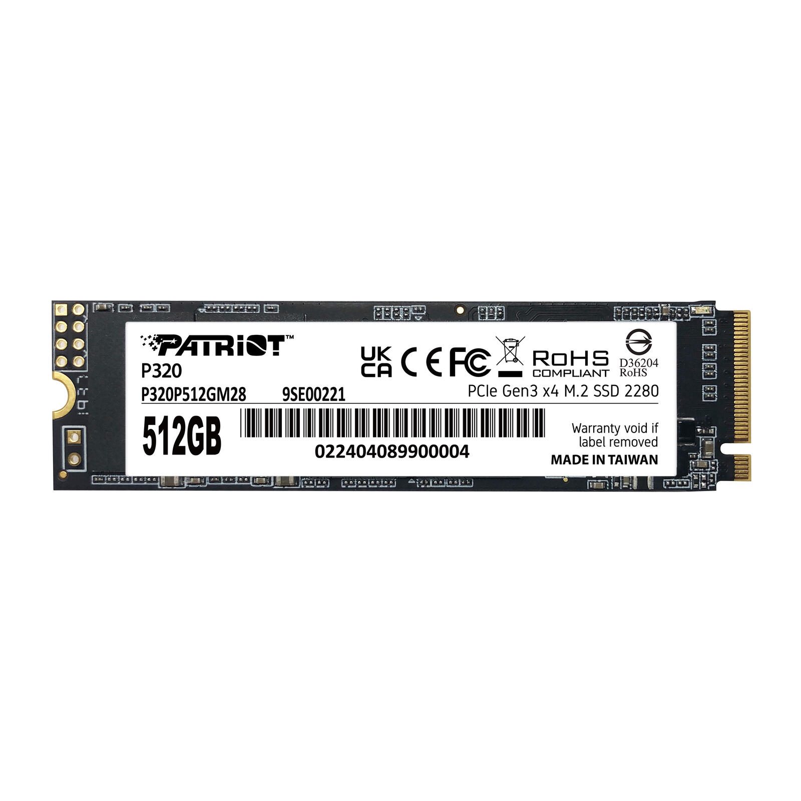 Patriot Memory P320 interne SSD - 512 GB P320P512GM28