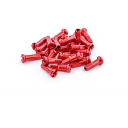 SAPIM Speichennippel Secure Lock Aluminium 2 mm | 14 mm rot