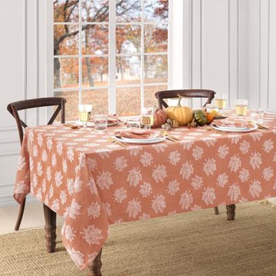 Threadmade Falling Leaves Jacquard Tablecloth