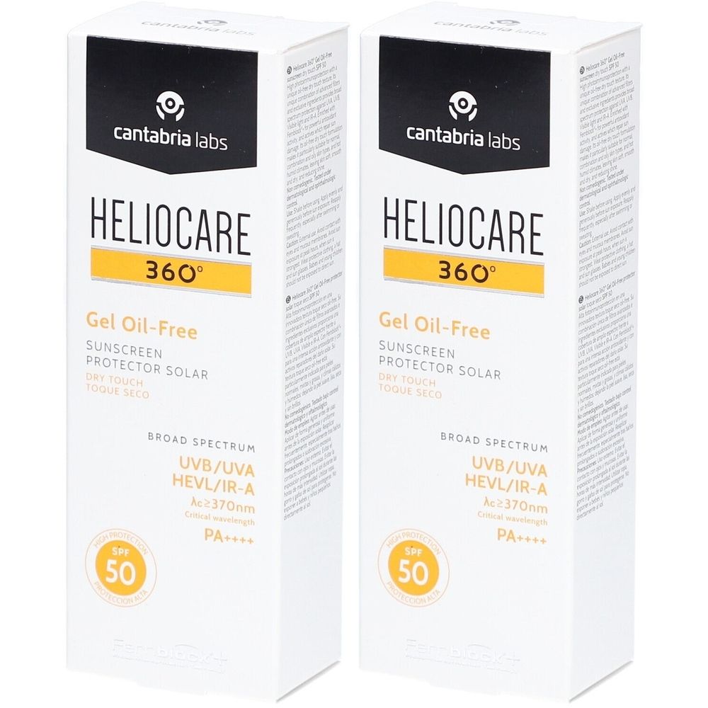 Heliocare 360° Gel oil-free SPF 50 2x 2x50 ml