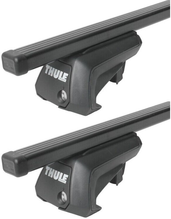 Barres de toit Hyundai Trajet (01/01-) Thule SquareBar Acier