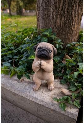 Hi-Line Gift Praying Pug Puppy Statue