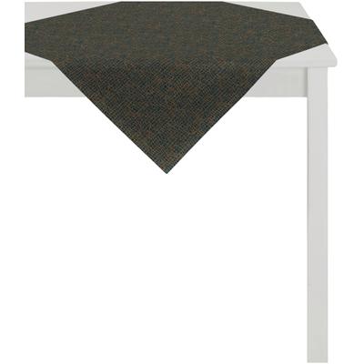 Mitteldecke APELT "1103 Loft Style, Jacquard", blau (dunkelblau, kupferfarben), B:85cm L:85cm, Polyester, Viskose, Tischdecken, Mitteldecke