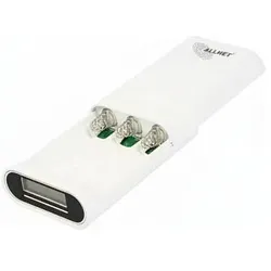 ALLNET Powerbank 18650 3.7V 3-pack inchwhiteinch ALL-PB104 - Battery - Micro (AAA)
