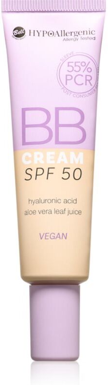 Bell HYPOallergenic hydrating BB cream SPF 50 shade 01 Nude 30 g