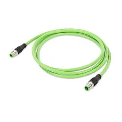 Wago 756-1203/060-100 ETHERNET-Leitung,M12D-Stecker, axial,M12D-Stecker, axial,grün 7561203060100