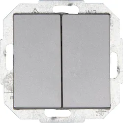 Kopp 587547084 ATHENIS - Serienschalter, Farbe: stahl
