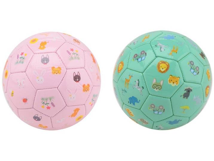 Johntoy Happy World - Speelbal kunstleder - 16 cm - Multicolor