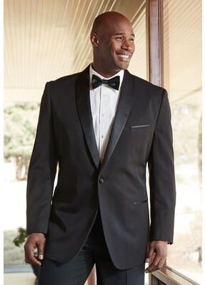Men's Big & Tall KS Signature Tuxedo Jacket by KS Signature in Black (Size 54)