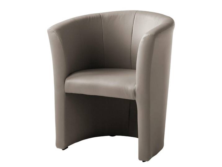 P & B Cocktailsessel, Hellbraun, Kunststoff, 66x75x56 cm, Made in EU, Made in Europe, FSC 100%, Wohnzimmer, Sessel, Cocktailsessel
