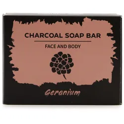 Charcoal Soap 85g - Geranium