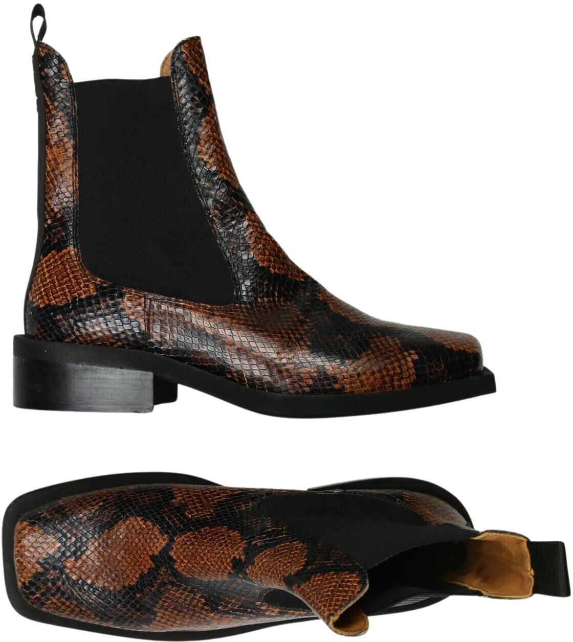 Ganni Damen Stiefelette, Braun, Gr. EU 41, kein / Etikett - Second Hand
