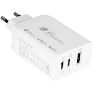 Good-Connections USB-Ladegerät PCA-W007W, GaN, 65 Watt, 2x USB-C und 1x USB-A, 3 Ports, Schnellladegerät