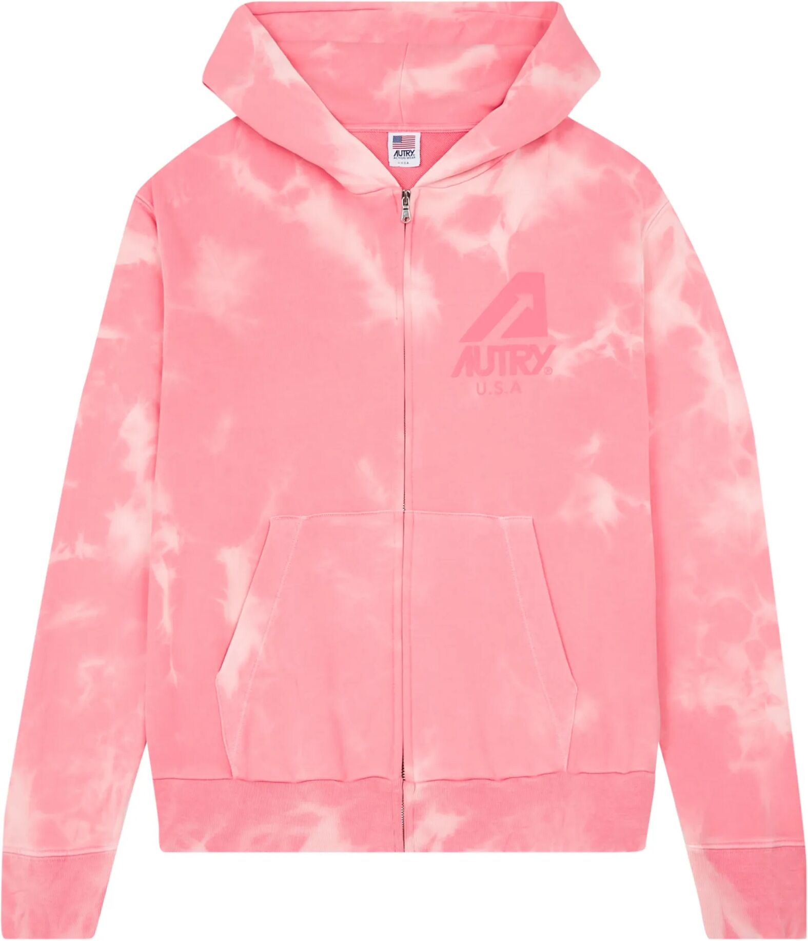 Autry Hoodie Tie and Dye Rose S