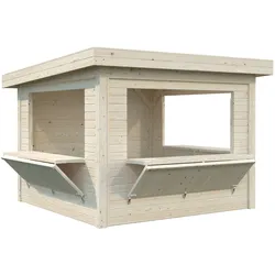 Palmako Marktstand Connect Lenna 8,3 m2 Set 306 naturbelassen
