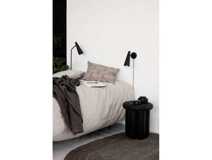 Precise Wandleuchte, schwarz, 21 cm, Stecker - House Doctor - Schlafzimmer - Metall