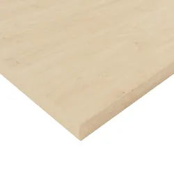 Bisley Tischplatte 120x60 cm in Ahorn, Schreibtischplatte aus Holz, Holzplatte, Spanplatte kratzfest beschichtet mit ABS-Kante für DIY Homeoffice