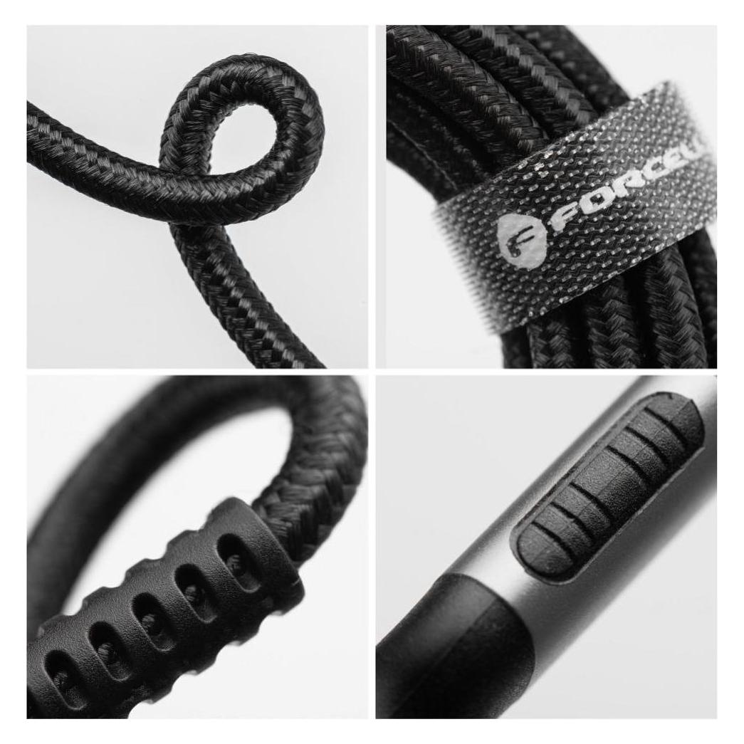 Forcell Cable F-ENERGY C259 cable Type C to Lightning PD 3A 27W Cafule 3 m black (3 m, 27 W) (5903396347740)