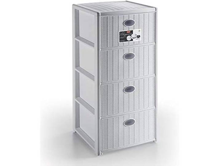 Meuble de chambre - STEFANPLAST - Elegance - 3 tiroirs - Blanc - Laqué
