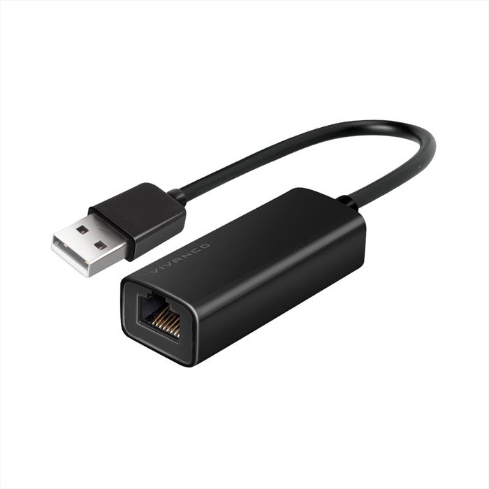 Vivanco Adattatore Ethernet Femmina A Usb-a Maschio V2.0-nero