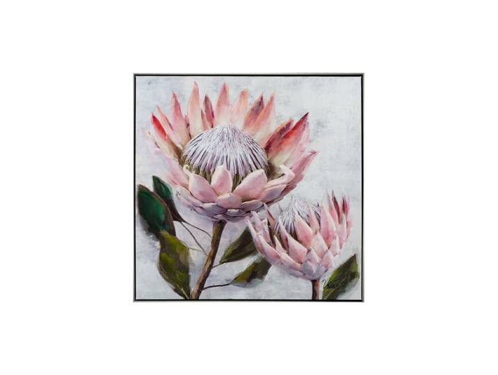 Handgemaltes Bild „Protea“ 72.5 x 72.5 cm Multicolor Crea Collection