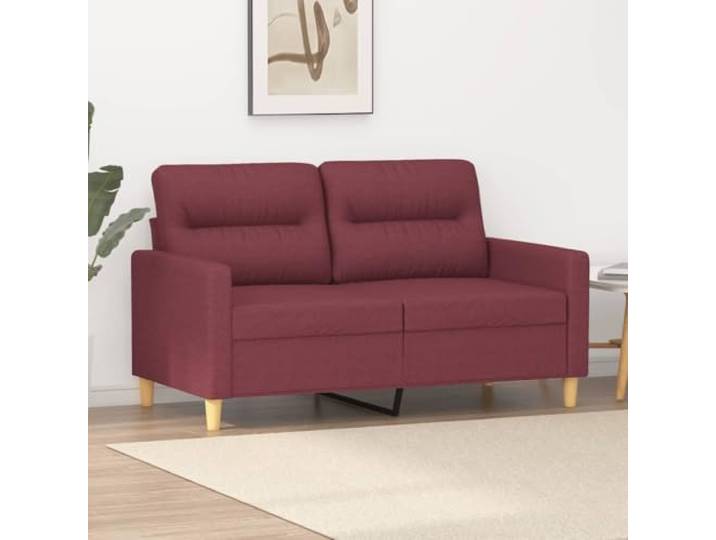 Xichuzi 2-Sitzer-Sofa Weinrot 120 cm Stoff, Sofas & Couches, Sofa Wohnzimmer, Sofa Für Jugendzimmer, Relaxsofa, Sofa Für Schlafzimmer, Polstersofa - 359233