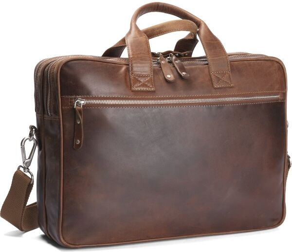 Carlobolaget Florens Computertaske, 15,6", Cognac