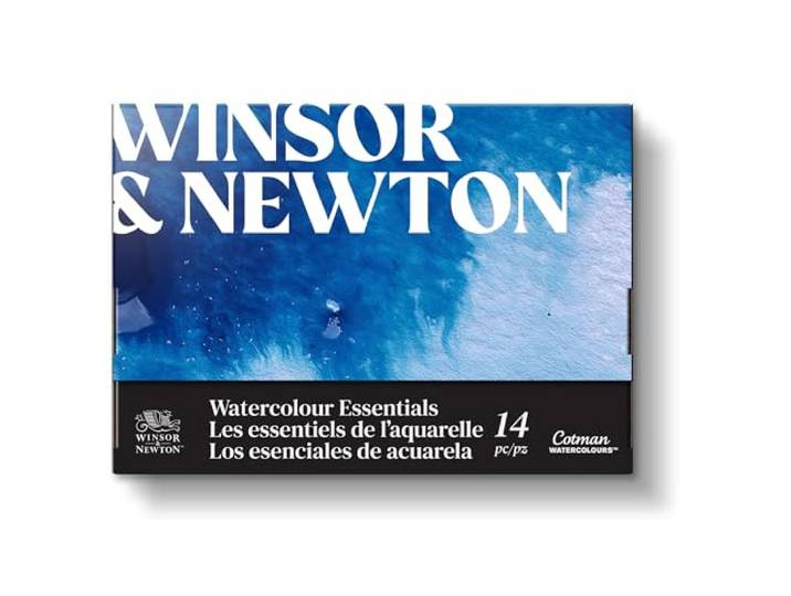 Winsor & Newton 0393708 Cotman aquareltubeset, 10 aquarelverf in tubes van 5 ml, aquarelpad, aquarelpenseel en accessoires
