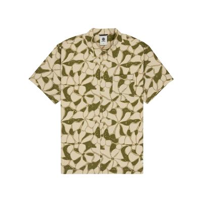 Kurzarmhemd ELEMENT "Peace Camo", Herren, Gr. XS, grün (peace camo), Obermaterial: 100% Baumwolle., Hemden