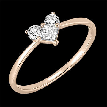 Edenly Ring Kostbares Geheimnis - Lovely - RosÃ©gold, 18 Karat, mit Diamanten
