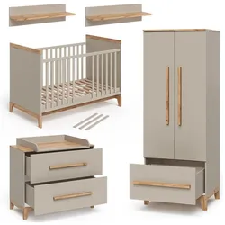 VitaliSpa, Komplett-Babyzimmer, Malia (Kinderkleiderschrank, Wickelkommode)