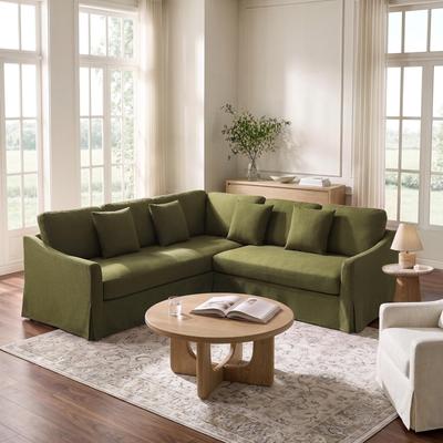 HULALA HOME Farmhouse Igor Sectional Sofa