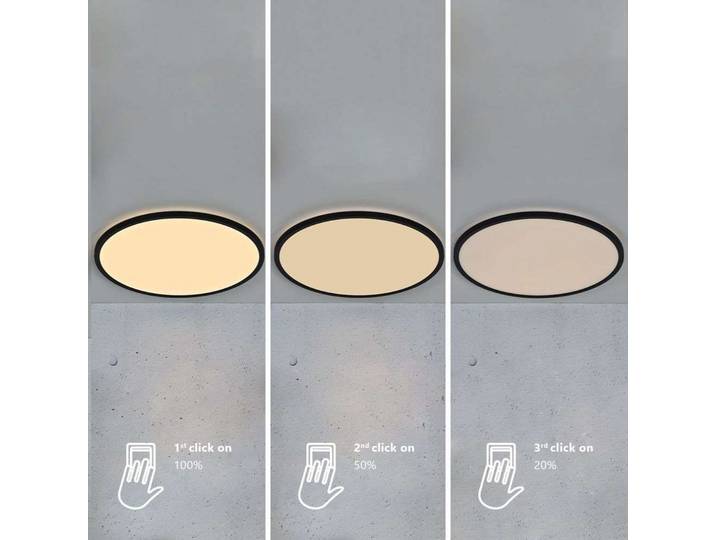Oja 60 Deckenleuchte 3-Step Black - Nordlux - Wohnzimmer - Metall
