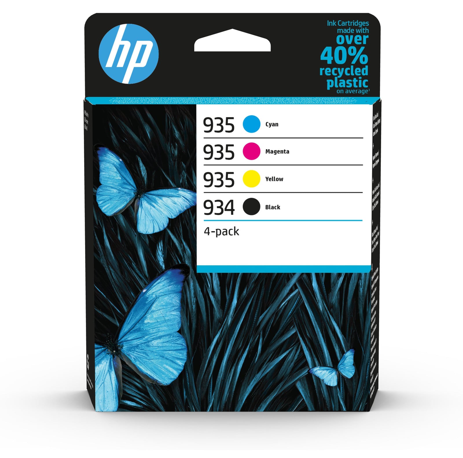HP 934 Zwarte Inktpatroon en 935 CMY Inktpatronen 4-pack