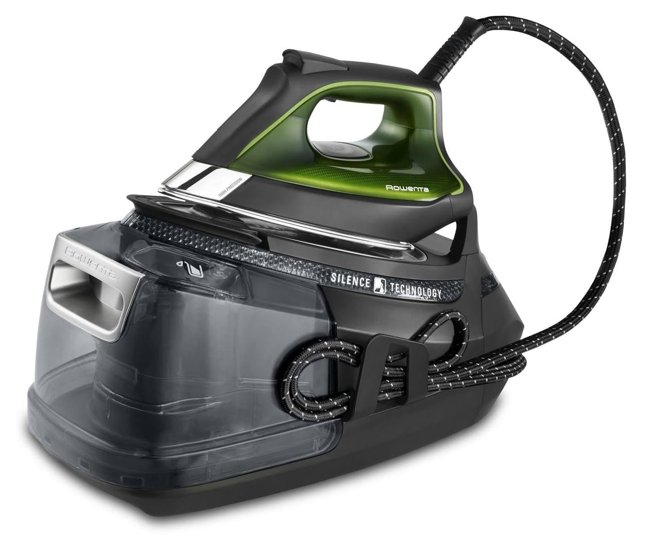 Rowenta Silence Steam Pro Stoomstrijkijzer, 2800 W, 1,3 liter, Zwart/Grijs