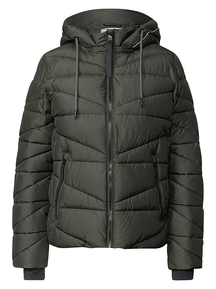 Cecil Steppjacke in Khaki - M