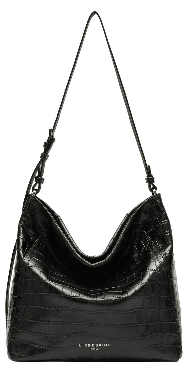 Liebeskind Berlin CHUDY NEW CROCO Hobo M, black M