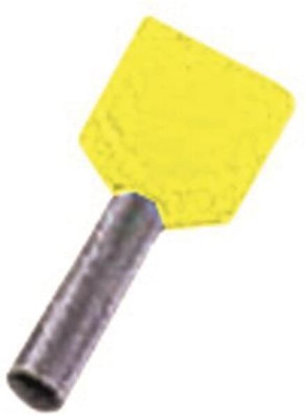 Intercable Zwillings-Aderendhülse ICIAE614Z 2x6qmm 14mm verzinnt gelb (180802)