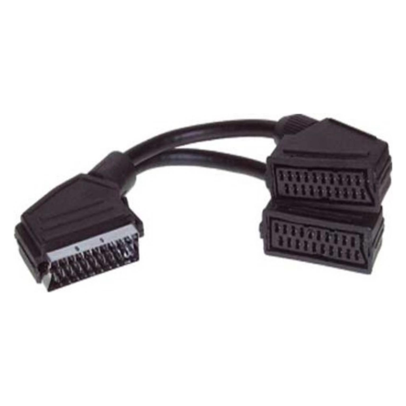 Shiverpeaks S/CONN maximum connectivity Adapter Video/ Audio-Scart-Verteiler, Scart-Stecker auf 2 Scart-Kupplun (94050-K)