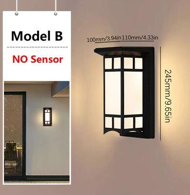 Inspire Curations LumiGuard Waterproof Outdoor Motion Sensor Wall Light 16W 30W mb No Sensor