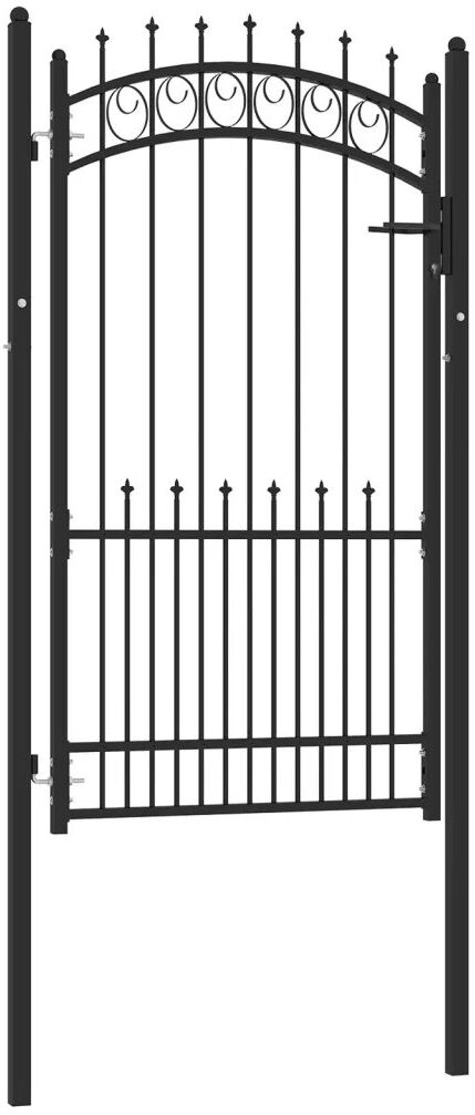 Dakota Fields Nessie 259.08 cm W Gate Fencing Black 175cm H x 102cm W