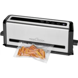 Proficook Vakuumierer, Vakuumiergerät, Schwarz, Silber, Grau