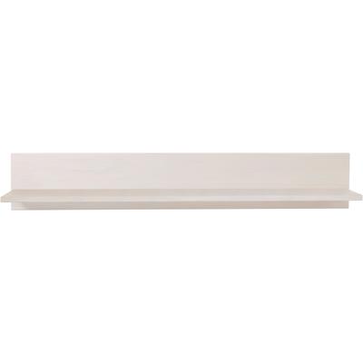 Wandregal OTTO HOME "Mette", weiß, B:90cm H:15cm T:14cm, Massivholz, Regale, Wandregal, mit Ablage, Breite 90 cm