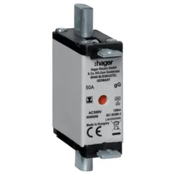 Hager NH-Sicherungseinsatz LNH0050MK NH000 gG 500V 50A Iso-Griff