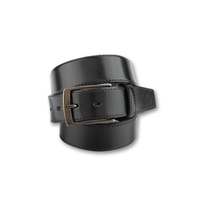 Ledergürtel BERND GÖTZ "Ledergürtel Klassiker mit exklusiven Details", Herren, Gr. 90, schwarz, Rindsleder, Gürtel Ledergürtel